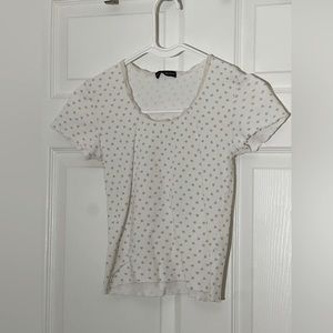 Brandy Melville Floral Top Short Sleeve